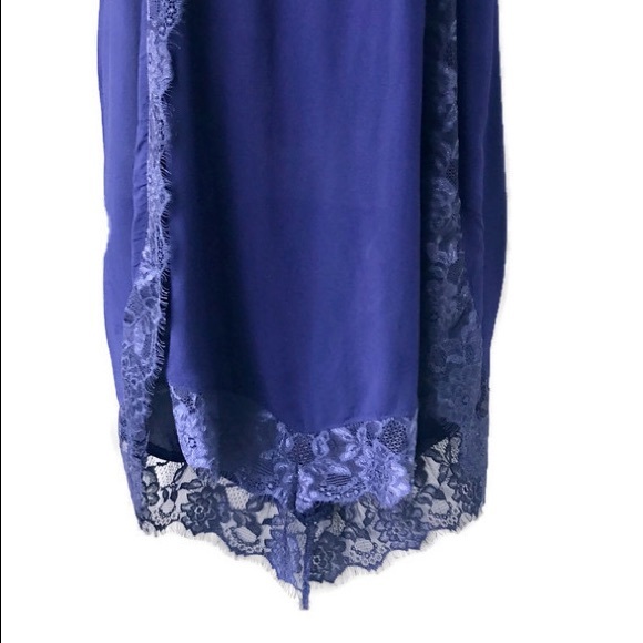 Free People Intimately Royal Blue Lace Dress, Lrg - Picture 3 of 8